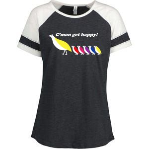 CMon Get Happy! Enza Ladies Jersey Colorblock Tee