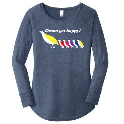 CMon Get Happy! Women's Perfect Tri Tunic Long Sleeve Shirt