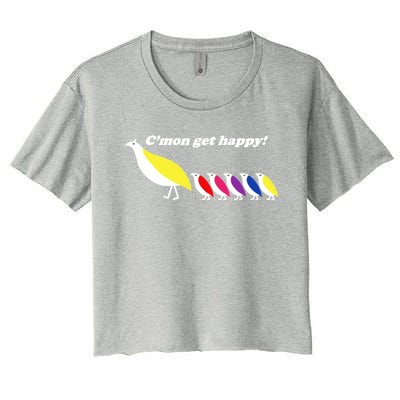 CMon Get Happy! Women's Crop Top Tee