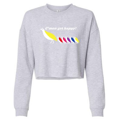 CMon Get Happy! Cropped Pullover Crew