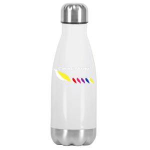 CMon Get Happy! Stainless Steel Insulated Water Bottle