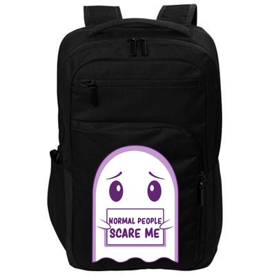 Cute Ghost Halloween Humor Impact Tech Backpack