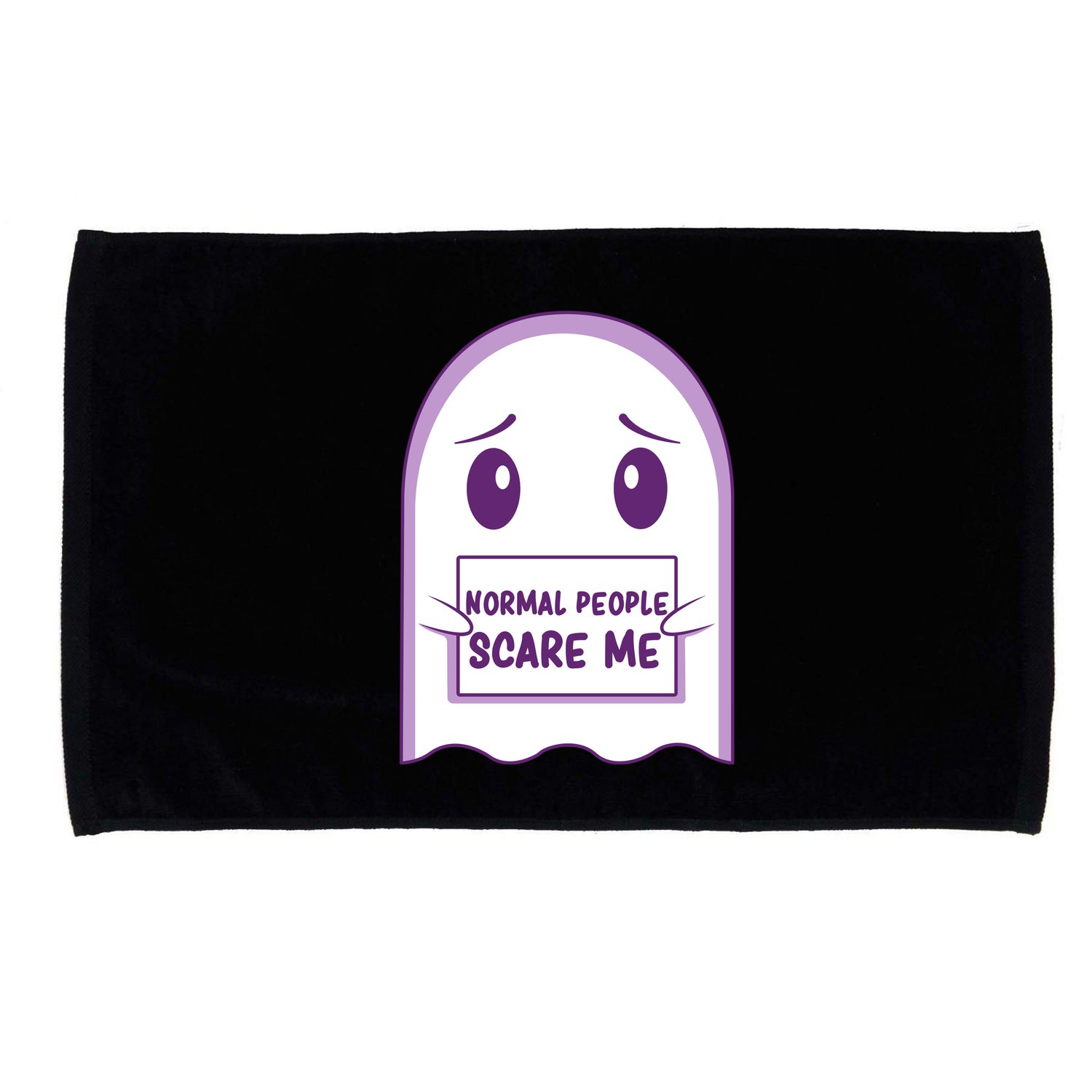 Cute Ghost Halloween Humor Microfiber Hand Towel
