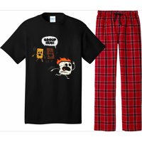 Camping Group Hug Smores Funny Marshmallow Pajama Set