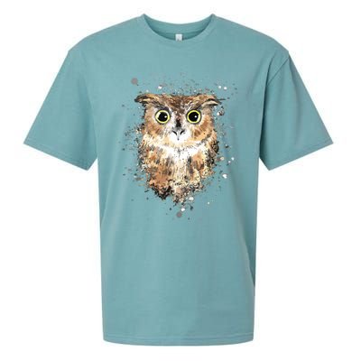 Cute Great Horned Owls Artistic Tees For Women Men Sueded Cloud Jersey T-Shirt