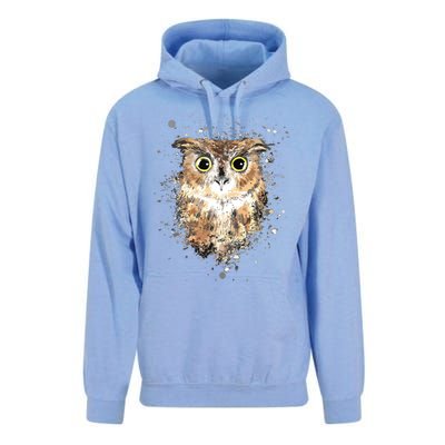 Cute Great Horned Owls Artistic Tees For Women Men Unisex Surf Hoodie