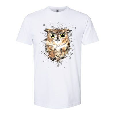 Cute Great Horned Owls Artistic Tees For Women Men Softstyle® CVC T-Shirt