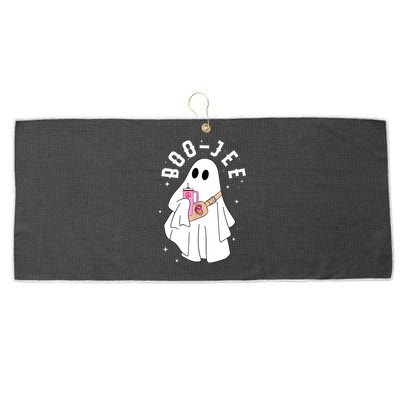 Cute Ghost Halloween Costume Boujee BooJee Spooky Season Large Microfiber Waffle Golf Towel