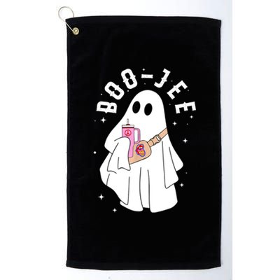 Cute Ghost Halloween Costume Boujee BooJee Spooky Season Platinum Collection Golf Towel