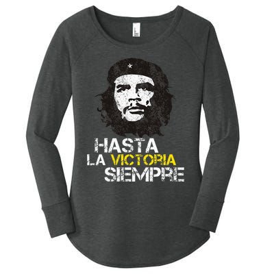 Che Guevara Hasta La Victoria Siempre Cuban Vintage Women's Perfect Tri Tunic Long Sleeve Shirt