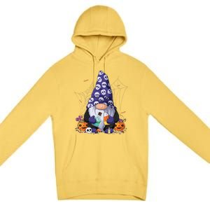 Cute Gnomes Happy Halloween Fall Candy Corn Pumpkin Funny Premium Pullover Hoodie