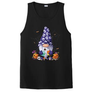 Cute Gnomes Happy Halloween Fall Candy Corn Pumpkin Funny PosiCharge Competitor Tank