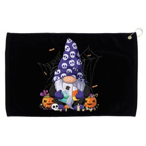 Cute Gnomes Happy Halloween Fall Candy Corn Pumpkin Funny Grommeted Golf Towel