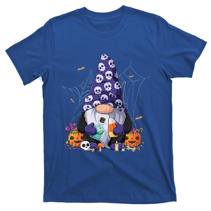 Cute Gnomes Happy Halloween Fall Candy Corn Pumpkin Funny T-Shirt