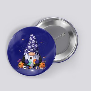 Cute Gnomes Happy Halloween Fall Candy Corn Pumpkin Funny Button