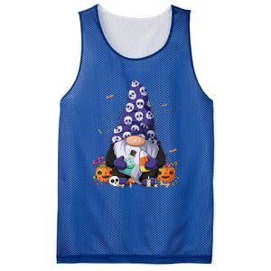 Cute Gnomes Happy Halloween Fall Candy Corn Pumpkin Funny Mesh Reversible Basketball Jersey Tank