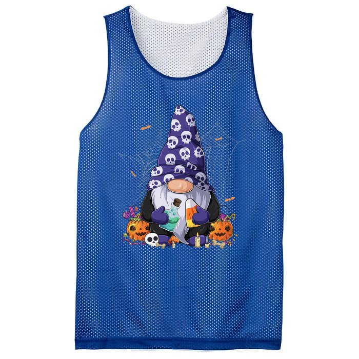 Cute Gnomes Happy Halloween Fall Candy Corn Pumpkin Funny Mesh Reversible Basketball Jersey Tank