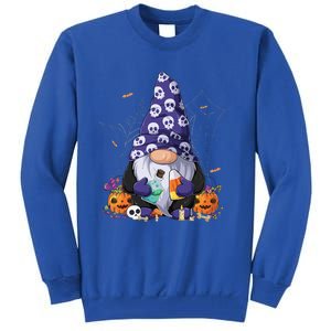 Cute Gnomes Happy Halloween Fall Candy Corn Pumpkin Funny Tall Sweatshirt