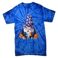 Cute Gnomes Happy Halloween Fall Candy Corn Pumpkin Funny Tie-Dye T-Shirt