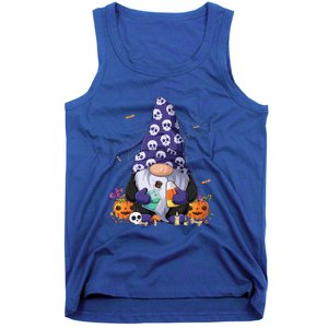 Cute Gnomes Happy Halloween Fall Candy Corn Pumpkin Funny Tank Top