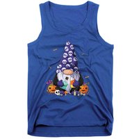 Cute Gnomes Happy Halloween Fall Candy Corn Pumpkin Funny Tank Top