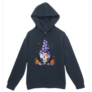 Cute Gnomes Happy Halloween Fall Candy Corn Pumpkin Funny Urban Pullover Hoodie