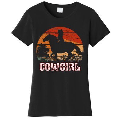 Cowgirl Girl Horse Riding Women's T-Shirt