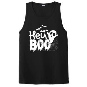 Cute Ghost Halloween Face Hey Boo Funny Halloween Gift PosiCharge Competitor Tank