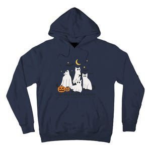 Cat Ghost Halloween Childless Cat Lady Voting Kamala 2024 Tall Hoodie