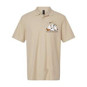 Cat Ghost Halloween Childless Cat Lady Voting Kamala 2024 Softstyle Adult Sport Polo