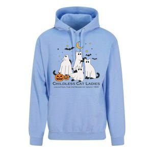 Cat Ghost Halloween Childless Cat Lady Voting Kamala 2024 Unisex Surf Hoodie