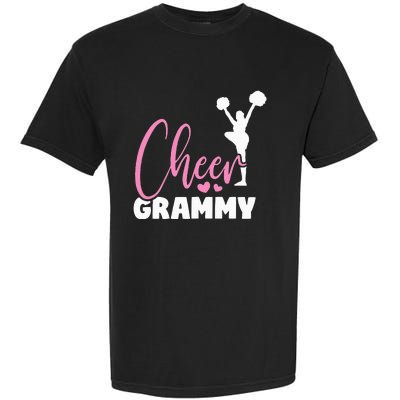 Cheer Grammy Heart Funny Cheerleader Garment-Dyed Heavyweight T-Shirt