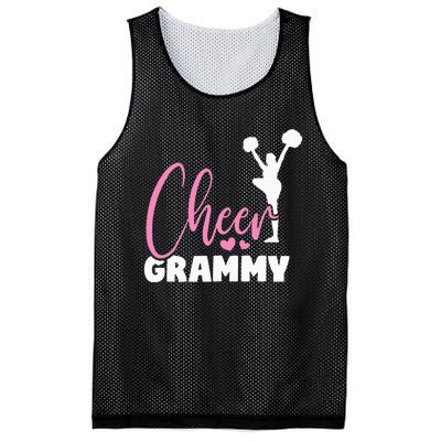 Cheer Grammy Heart Funny Cheerleader Mesh Reversible Basketball Jersey Tank