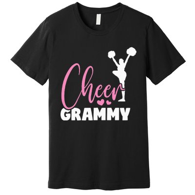 Cheer Grammy Heart Funny Cheerleader Premium T-Shirt