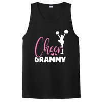 Cheer Grammy Heart Funny Cheerleader PosiCharge Competitor Tank