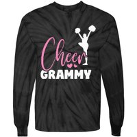 Cheer Grammy Heart Funny Cheerleader Tie-Dye Long Sleeve Shirt