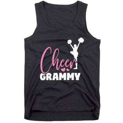 Cheer Grammy Heart Funny Cheerleader Tank Top