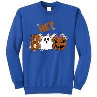 Cute Ghost Halloween Pumpkin Face Hey Boo Funny Meaningful Gift Sweatshirt