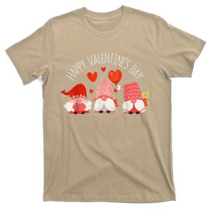 Cute Gnomes Heart Love Happy Valentines Day Matching Family T-Shirt