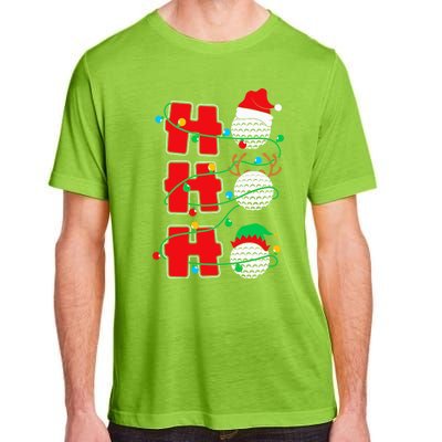 Christmas Golf Ho Ho Ho Funny Xmas Golfing Sports Golfer Gift Adult ChromaSoft Performance T-Shirt