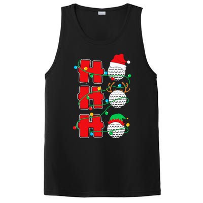 Christmas Golf Ho Ho Ho Funny Xmas Golfing Sports Golfer Gift PosiCharge Competitor Tank