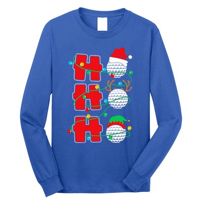 Christmas Golf Ho Ho Ho Funny Xmas Golfing Sports Golfer Gift Long Sleeve Shirt