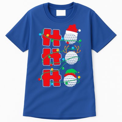 Christmas Golf Ho Ho Ho Funny Xmas Golfing Sports Golfer Gift Tall T-Shirt