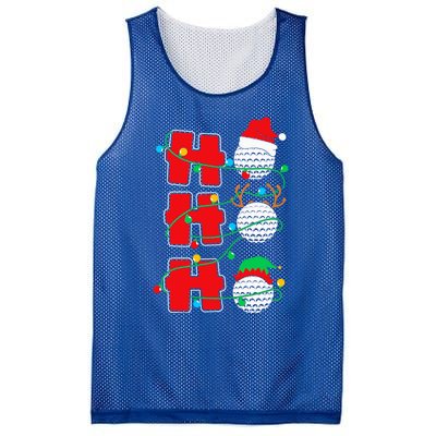 Christmas Golf Ho Ho Ho Funny Xmas Golfing Sports Golfer Gift Mesh Reversible Basketball Jersey Tank