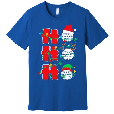 Christmas Golf Ho Ho Ho Funny Xmas Golfing Sports Golfer Gift Premium T-Shirt