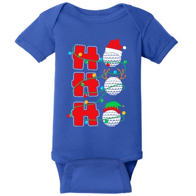 Christmas Golf Ho Ho Ho Funny Xmas Golfing Sports Golfer Gift Baby Bodysuit