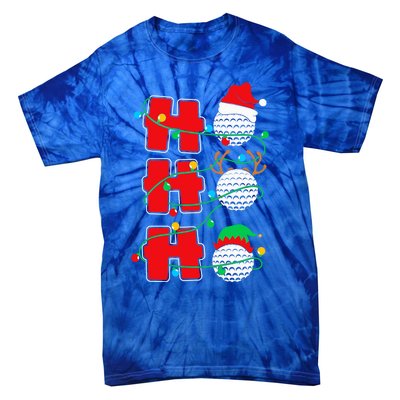 Christmas Golf Ho Ho Ho Funny Xmas Golfing Sports Golfer Gift Tie-Dye T-Shirt