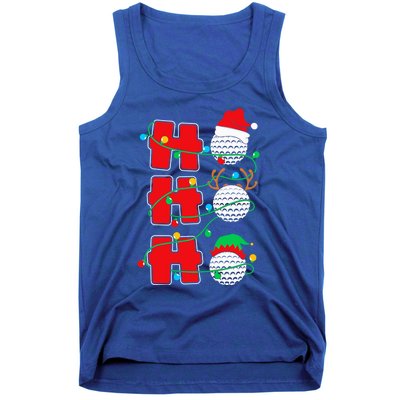 Christmas Golf Ho Ho Ho Funny Xmas Golfing Sports Golfer Gift Tank Top