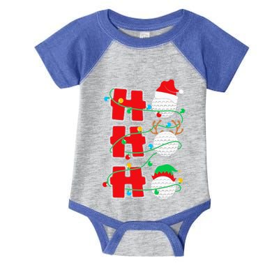 Christmas Golf Ho Ho Ho Funny Xmas Golfing Sports Golfer Gift Infant Baby Jersey Bodysuit