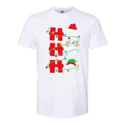 Christmas Golf Ho Ho Ho Funny Xmas Golfing Sports Golfer Gift Softstyle® CVC T-Shirt